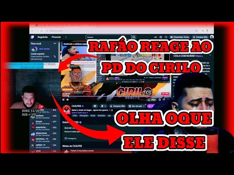 🔥RAFÃO REAGIU AO CIRILO 😱//VAI TER MÁS PD? //GTA RP 