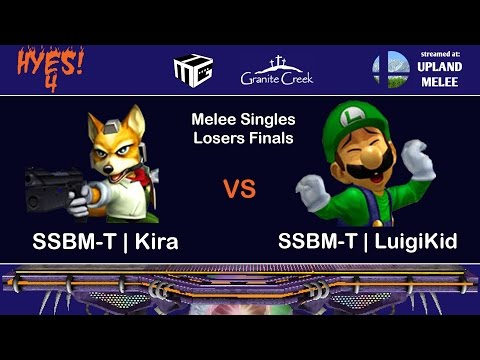 HYES! 4 - Melee Singles Loser's Finals - SSBM-T | Kira (Fox) vs SSBM-T | LuigiKid (Luigi)
