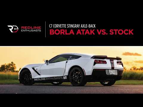 C7 Corvette Borla Atak vs. Stock Axle Back Exhaust
