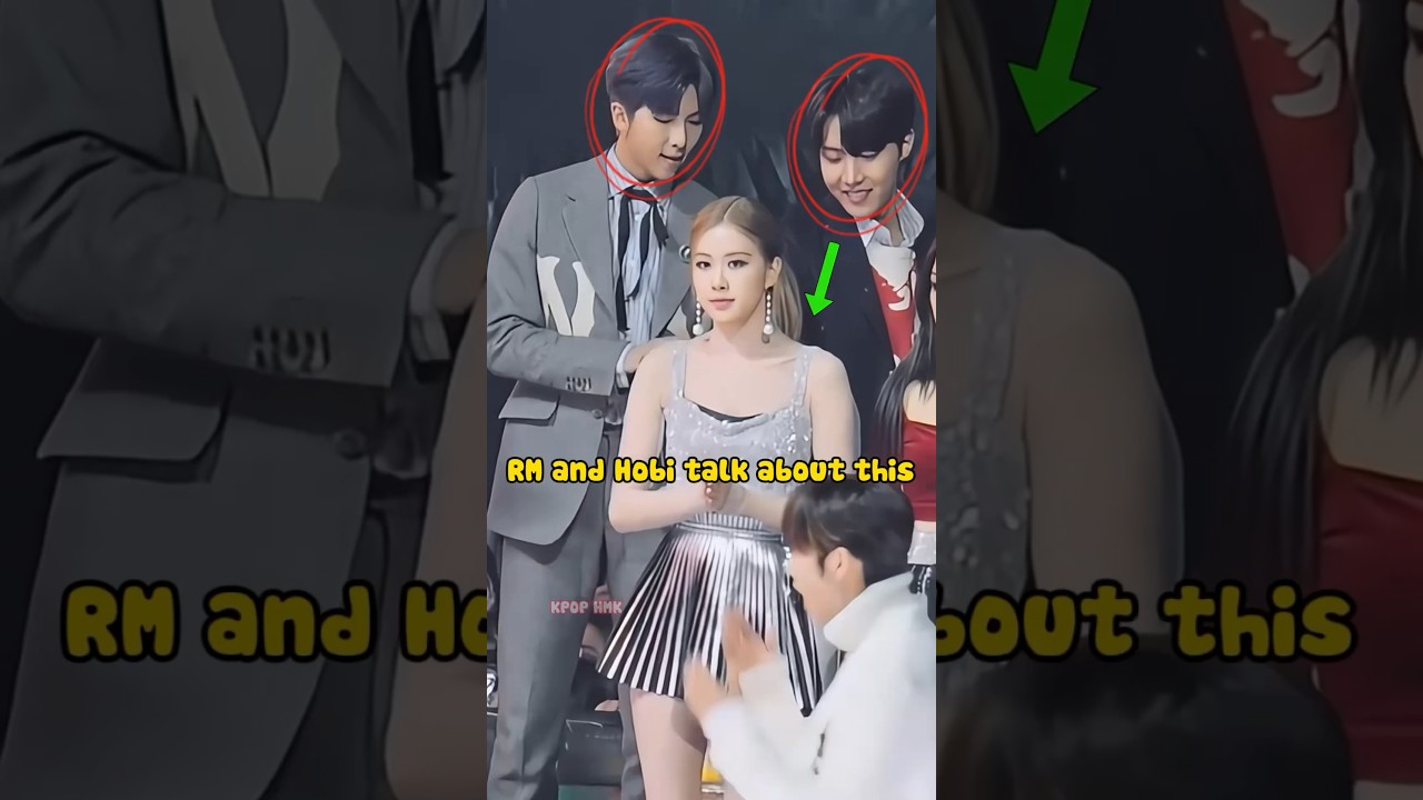 RM And Hobi First Noticed That Rosé Strips Were Broken 😱 #rose #shorts #bts #blackpink #rm #jhope