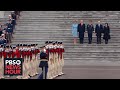 President Donald Trump conducts troop review at U.S. Capitol