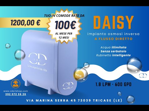 NUOVO IMPIANTO OSMOSI INVERSA DI C&D - Daisy