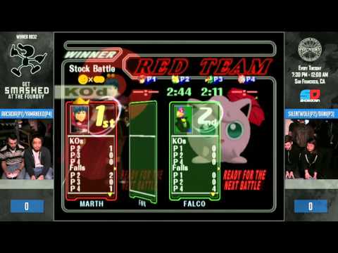 Get Smashed at the Foundry #84- Arcadia (Marth) / YamaNeko (Puff) vs SilentWolf (Fox) / Dani (Falco)