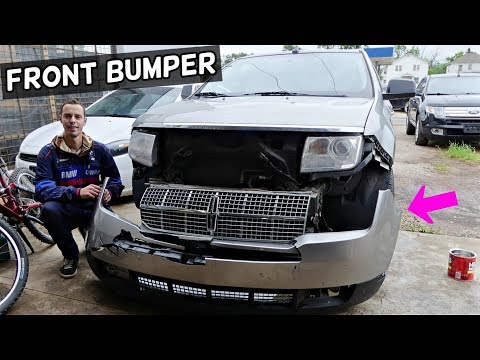 LINCOLN MKX FRONT BUMPER COVER REMOVAL REPLACEMENT