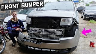 LINCOLN MKX FRONT BUMPER COVER REMOVAL REPLACEMENT
