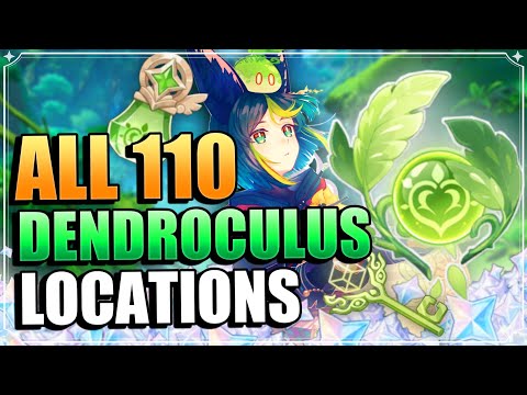 ALL 110 Dendroculus Locations (WITH TIMESTAMPS) Fastest Culus Route | Genshin Impact Sumeru 3.0