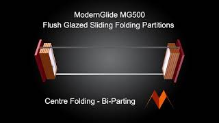 MG500 Glazed Acoustic Partition — Panel Folding and Stacking