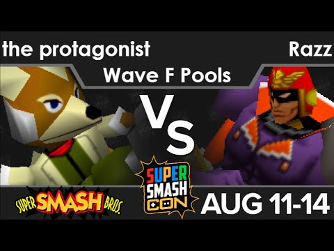 SSC16  - the protagonist (Fox) vs Razz (C Falcon) Wave F Pools - SSB64