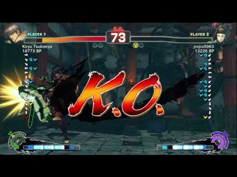 Kiryu Tsukimiya [Guy] vs jrojro5963 [Juri] SSF4 Japanese Online Ranked Matches - TRUE-HD