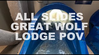 POV All Waterslides Great Wolf Lodge MN