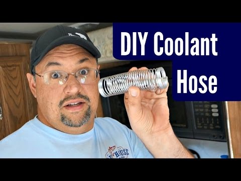 DIY obsolete radiator to reservoir hose [1999 Tiffin Allegro, Ford F53 6.8 V10 motorhome]