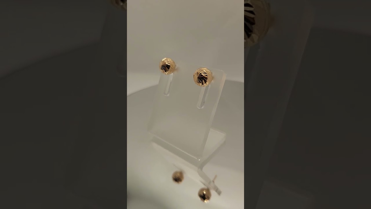 Apvalūs auksiniai auskarai Apvalūs auksiniai auskarai
