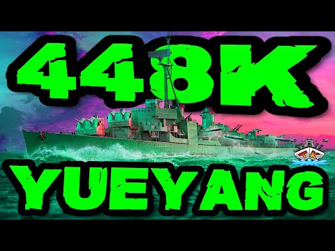 Yueyang Platz 1. Weltrekord!!! 448K DMG im "400K Club" ⚓️ in World of Warships 🚢 #worldofwarships