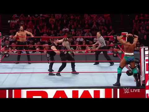 Raw, 22, May 2018 : Roman Reigns & Seth Rollins vs. Kevin Owens & Jinder Mahal