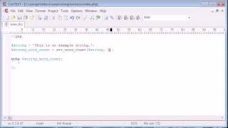 Beginner PHP Tutorial - 34 - String Functions Part 1