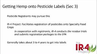 Hemp Pesticides