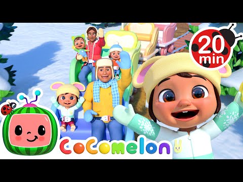 Christmas Family Fun at the Train Park 🚂🎄 | 🍉 CoComelon - JJ's Baby Songs 🎶