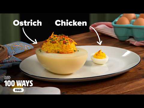 How To Cook The World's Largest Egg | OSTRICH Deviled Eggs