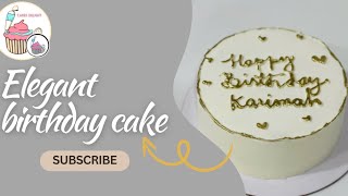 Elegant birthday cake
