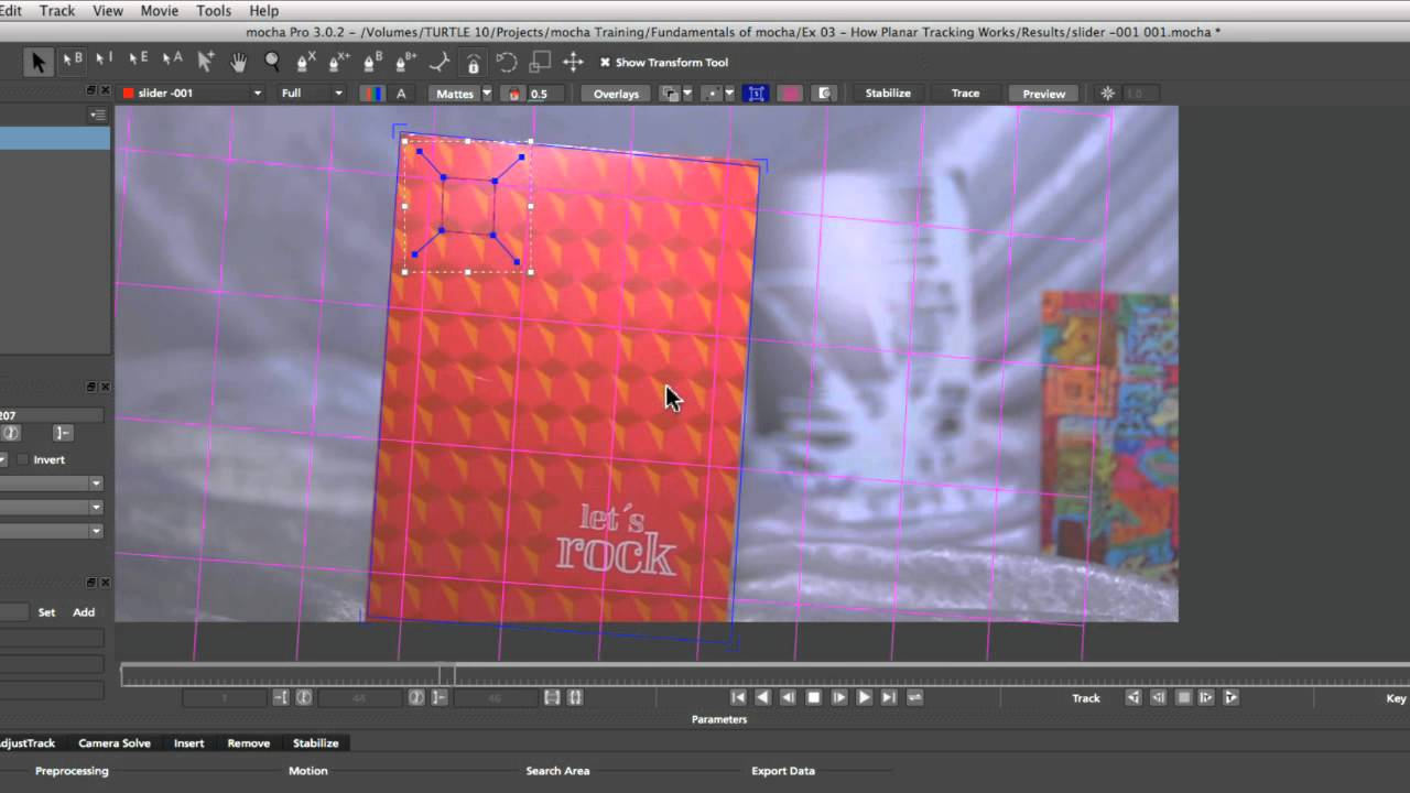 Mocha Fundamentals Chapter 3: Planar Tracking