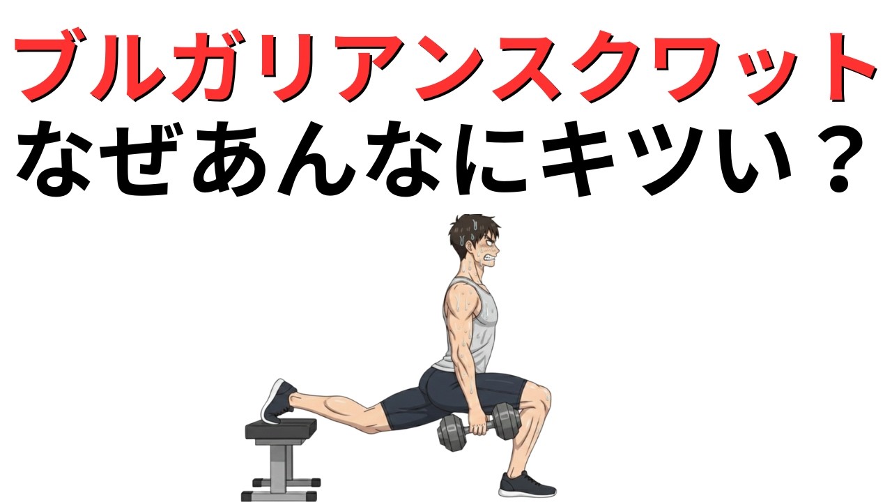 【最凶の脚トレ】ブルガリアンスクワットがなぜあんなにキツイのか？その真実に迫る。