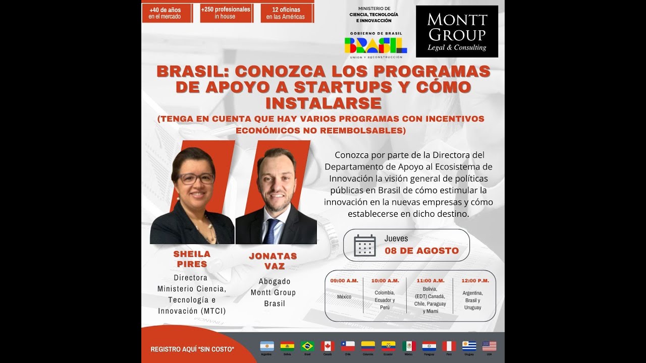 20240808  Brasil: Conozca los Programas de Apoyo a Startups y Cómo instalarse