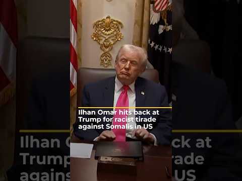 Ilhan Omar denounces Trump’s degrading tirade against US Somali community | AJ #shorts