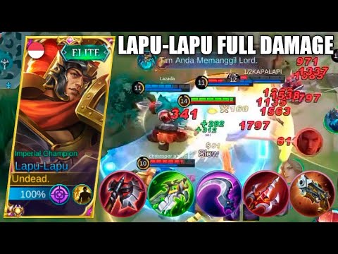 LAPU-LAPU FULL DAMAGE BUILD! | MLBB