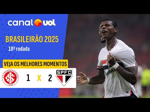 INTERNACIONAL 1 x 2 SÃO PAULO: VEJA OS GOLS E OS MELHORES MOMENTOS