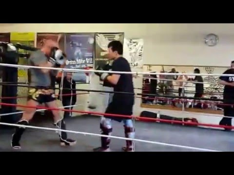 Muay Thai - Glasgow Griphouse -  Lewis Vs Lee Slow-Motion
