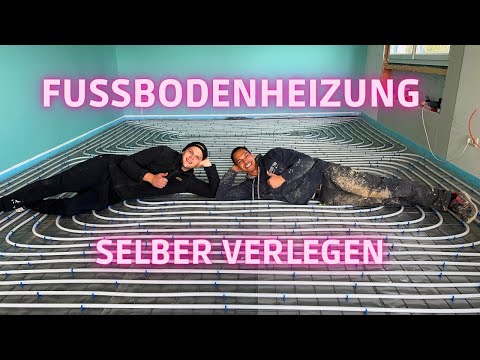 Fußbodenheizung verlegen (super einfach) //TEIL2