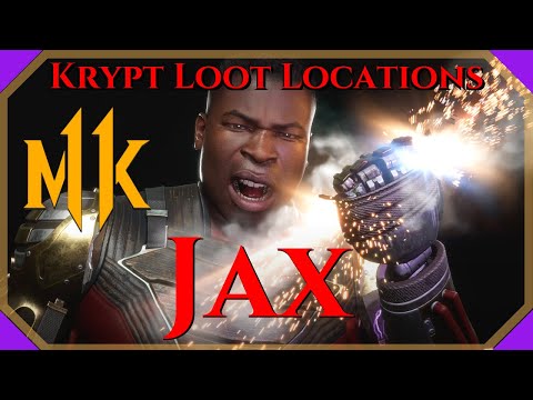 MK11 Krypt Jax Briggs Loot Locations - Guaranteed for Jax!