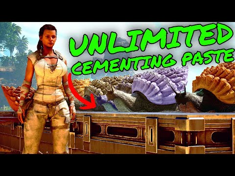How to 10,000's of CEMENTING PASTE A DAY in Ark Survival Ascended!!!