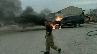 preview picture of video 'Working Vehicle Fire 1-13-10 Parker Texas'