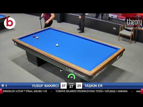 YUSUF BAKIRCI & TAŞKIN ER Bilardo Maçı - 2022 ERKEKLER 3.ETAP-FİNAL GRUBU 1/8