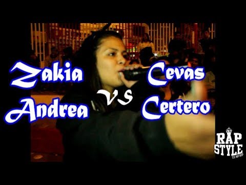 Zakia & Andrea vs Certero & Cevas - 1ra Liga Rapstyle Sjl 2vs1 (Fecha 08) 2017