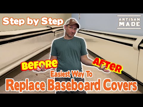 How To Replace Old Baseboard Covers / Installing Baseboard Covers / DIY Home Improvement