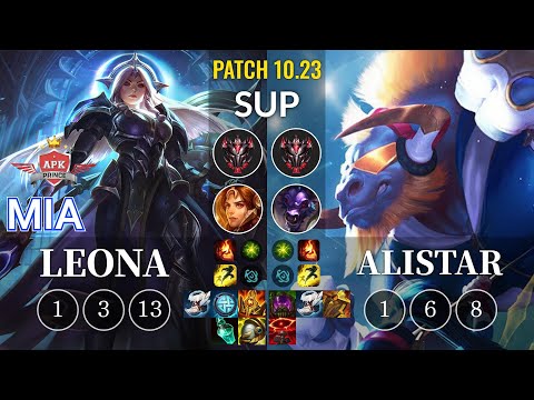 APK Mia Leona vs Alistar Sup - KR Patch 10.23