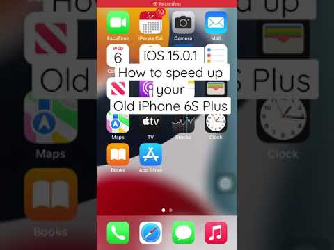 How to speed up your old iPhone 6s Plus iOS 15.0.1