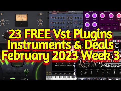 23 Best New FREE VST Plugins, Vst Instruments, Sample Packs & Plugin Deals - FEBRUARY 2023 Week 3
