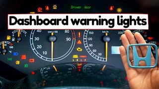 Honda Dashboard Warning Lights & signs Meanings🚨How to fix? Important symbols in Your Car