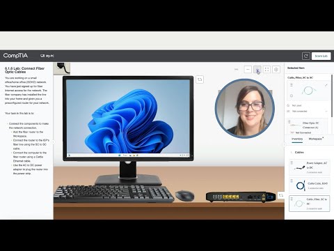 CompTIA A+ Lab 6.1.6 Connect Fiber Optic Cables
