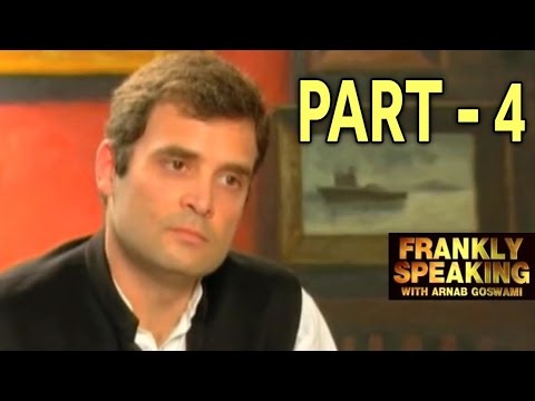 Frankly Speaking with Rahul Gandhi - Part 4 | Arnab Goswami Exclusive Interview