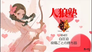 【人狼塾4】白圧迫・役職ごとの動き・まとめ【全4回で初心者から中級者へ】