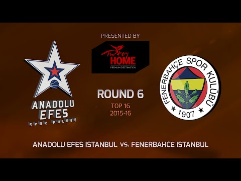 Highlights: Top 16, Round 6, Anadolu Efes Istanbul 73-77 Fenerbahce Istanbul