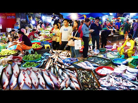 Food Rural TV, Early morning Activities of sellers at Market - Cambodian Routine Food & Lifestyle