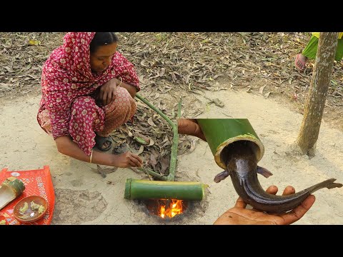 Village Food - Bash Magur Recipe - Bamboo Catfish Recipe
