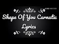 Shape Of You Carnatic Lyrics