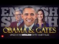 ENGLISH SPEECH | OBAMA & GATES: Leadership & World Change (English Subtitles)
