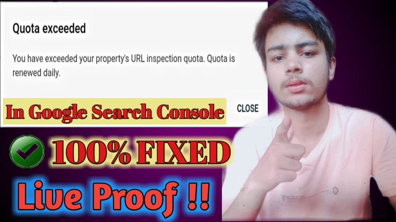 You Have Exceeded Your Property's URL Inspection Quota